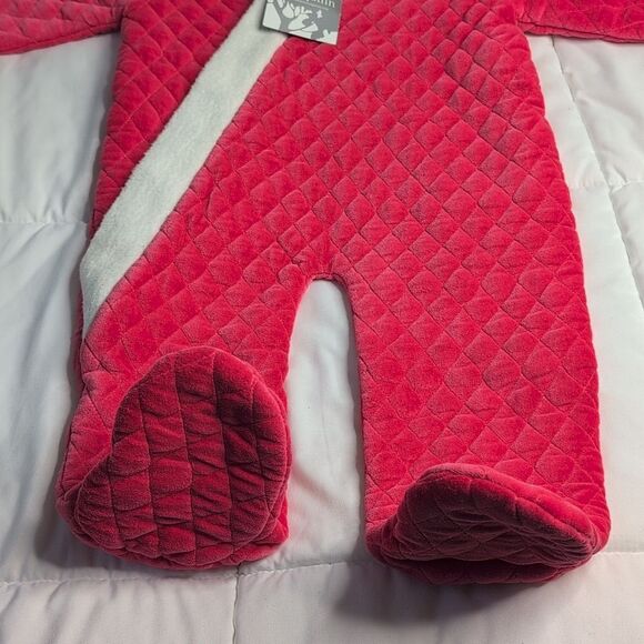 Kate Quinn 12-18 Months Pink Quilted Snow Suit Bunting, NEW - Picture 9 of 12
